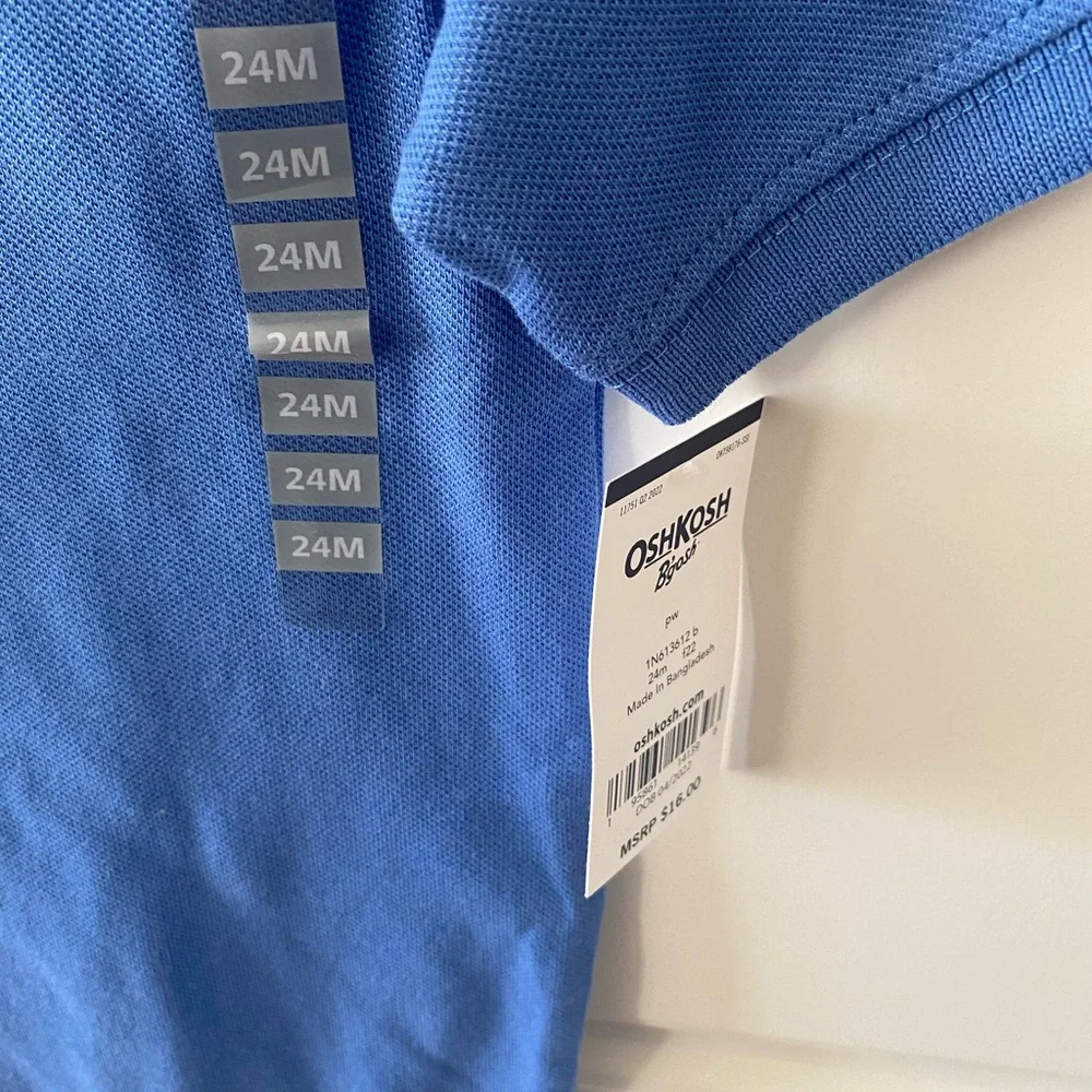 NWT Osh Kosh B’Gosh Polo Bodysuit